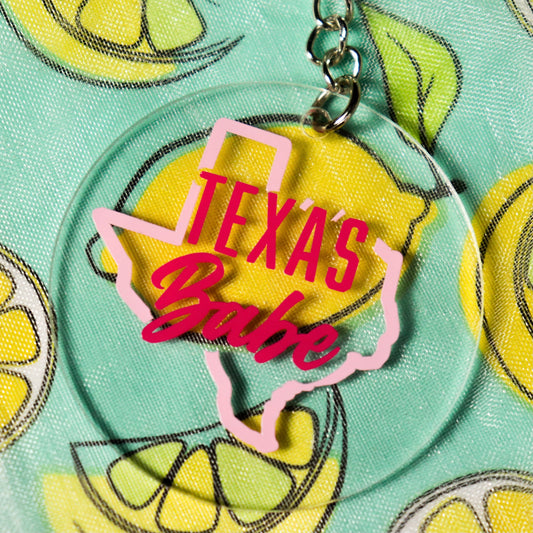 Texas Babe Keychain